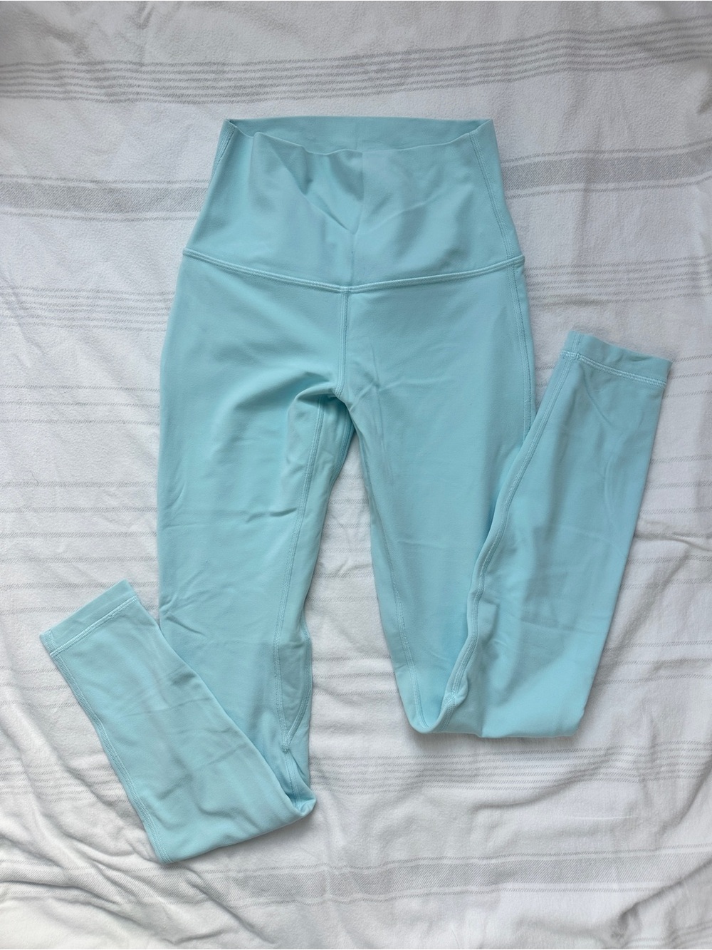 Lululemon Thick Powder Blue Winter Leggings Size 4